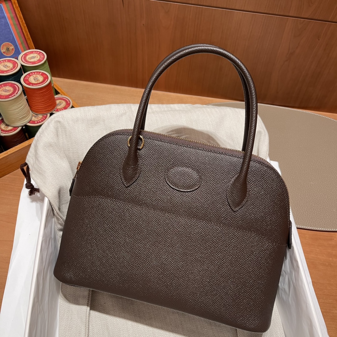 에르메스 볼리드27 루즈 셀리에 에버골드 금장 앱송